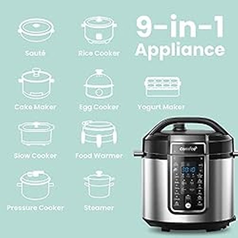 Rent to own COMFEE Pressure Cooker 6 Quart with 12 Presets, Multi
