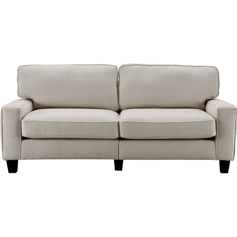 Front Zoom. Serta - Palisades Modern 3-Seat Fabric Sofa - Light Gray