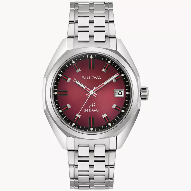 Bulova Jet Star 3-Hand Watch - Red