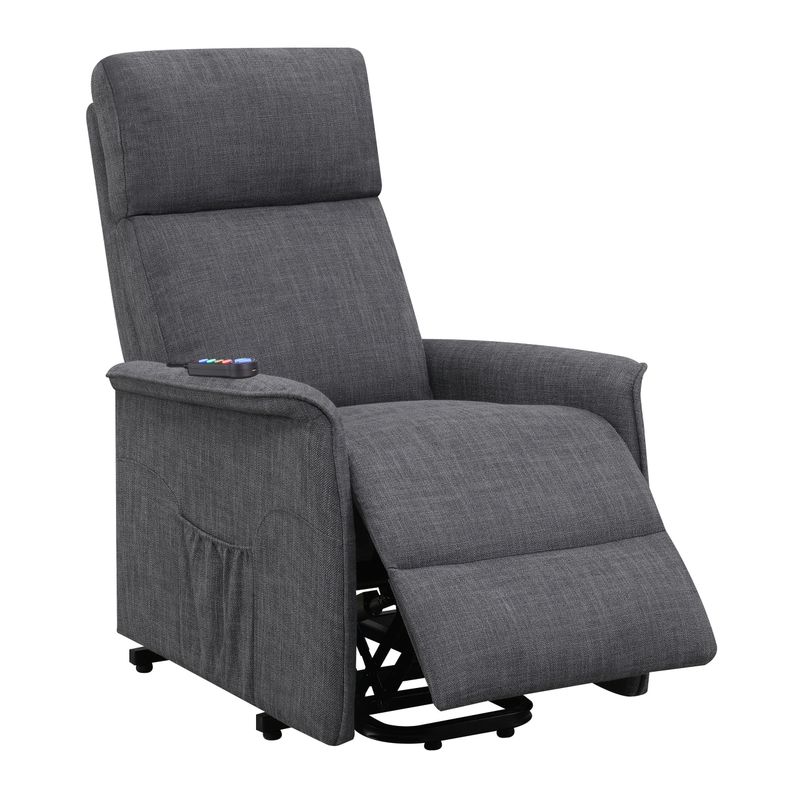 Power Lift Recliner with Wired Remote - Charcoal