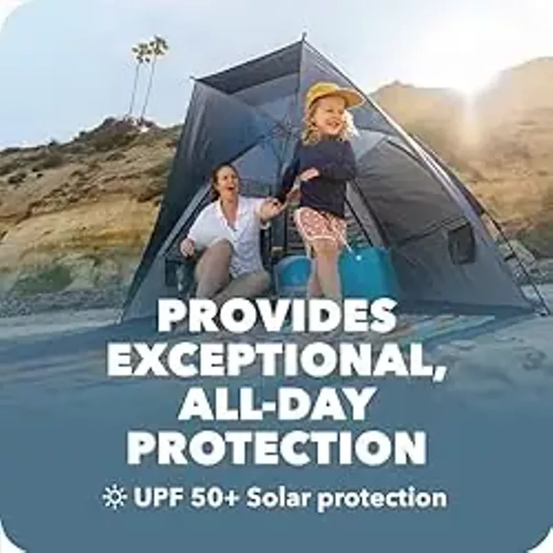 Sport-Brella Suncave UPF 50+ Sun and Rain Canopy for Camping, Beach and Sports Events