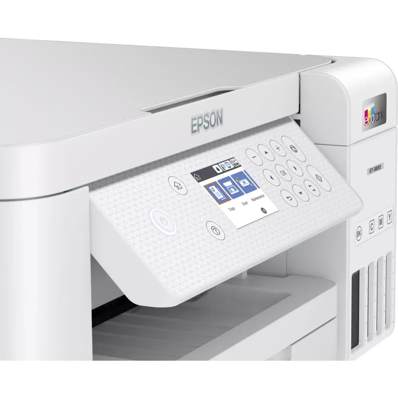 Epson - EcoTank ET-3830 All-in-One Supertank Inkjet Printer - White