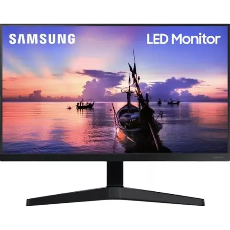 Samsung - 24" T350 Series IPS FHD, AMD FreeSync Monitor (VESA, HDMI, VGA) - Dark Blue Gray