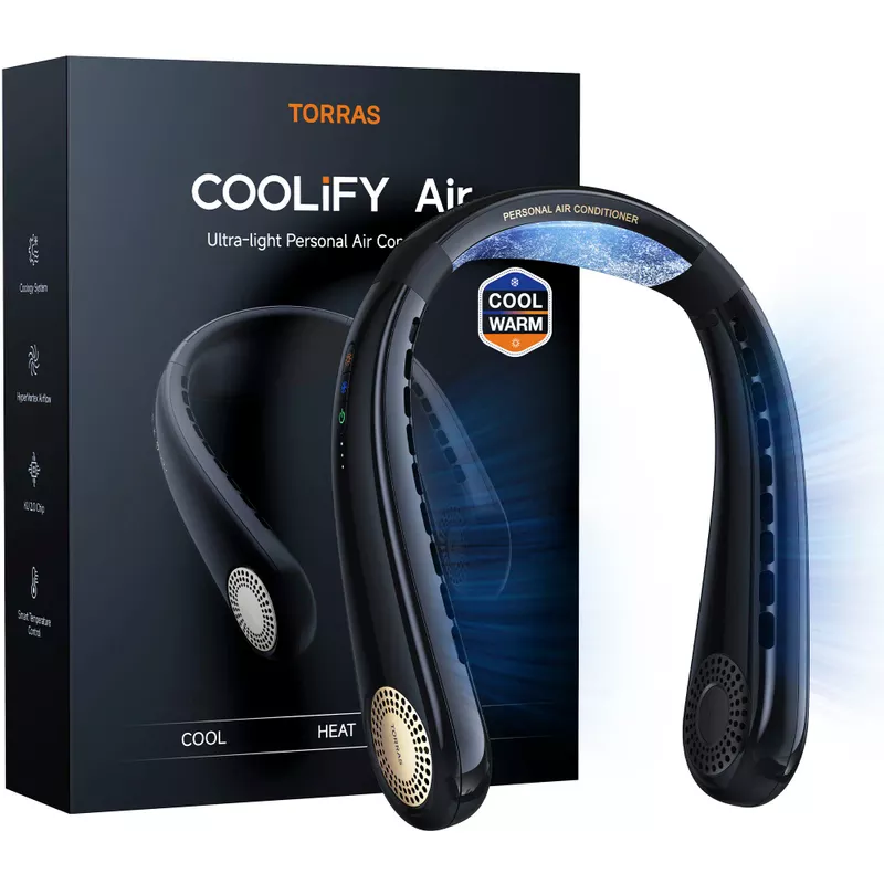 TORRAS - COOLiFY Air Neck Air Conditioner 5000mAh - Golden Black