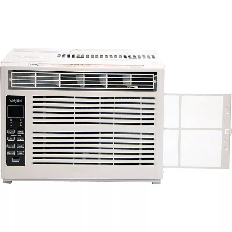 Whirlpool - 350 Sq. Ft. 8,000 BTU Window Air Conditioner - White