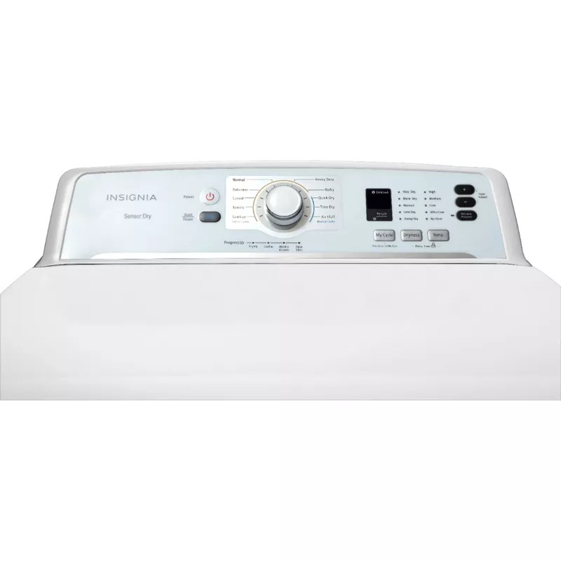Insignia™ - 6.7 Cu. Ft. Electric Dryer - White