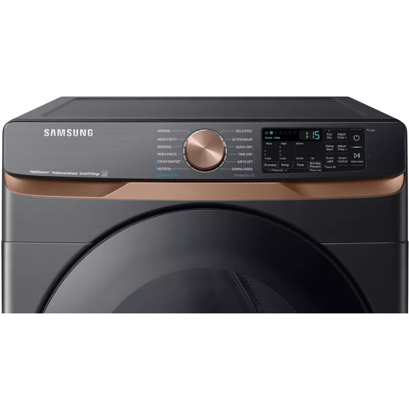 Samsung Ada 7.5 Cu. Ft. Brushed Black Smart Electric Dryer With Steam Sanitize+ & Sensor Dry