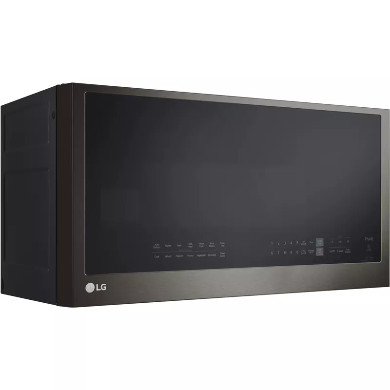 LG - 2.0 Cu. Ft. Over-the-Range Microwave with Sensor Cooking and EasyClean - Black Stainless Steel