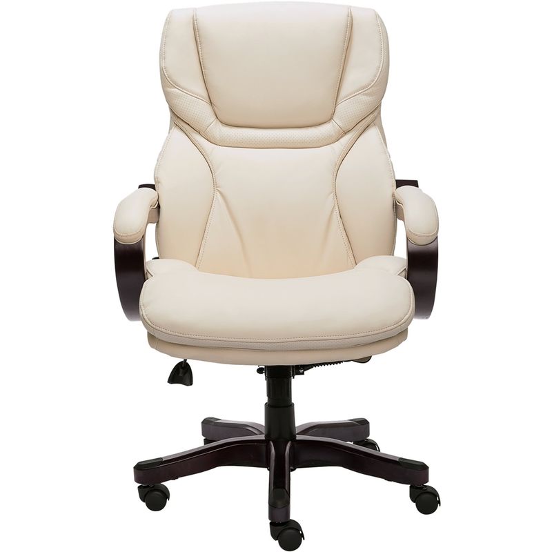 Front Zoom. Serta - Big and Tall Bonded Leather Executive Chair - Ivory