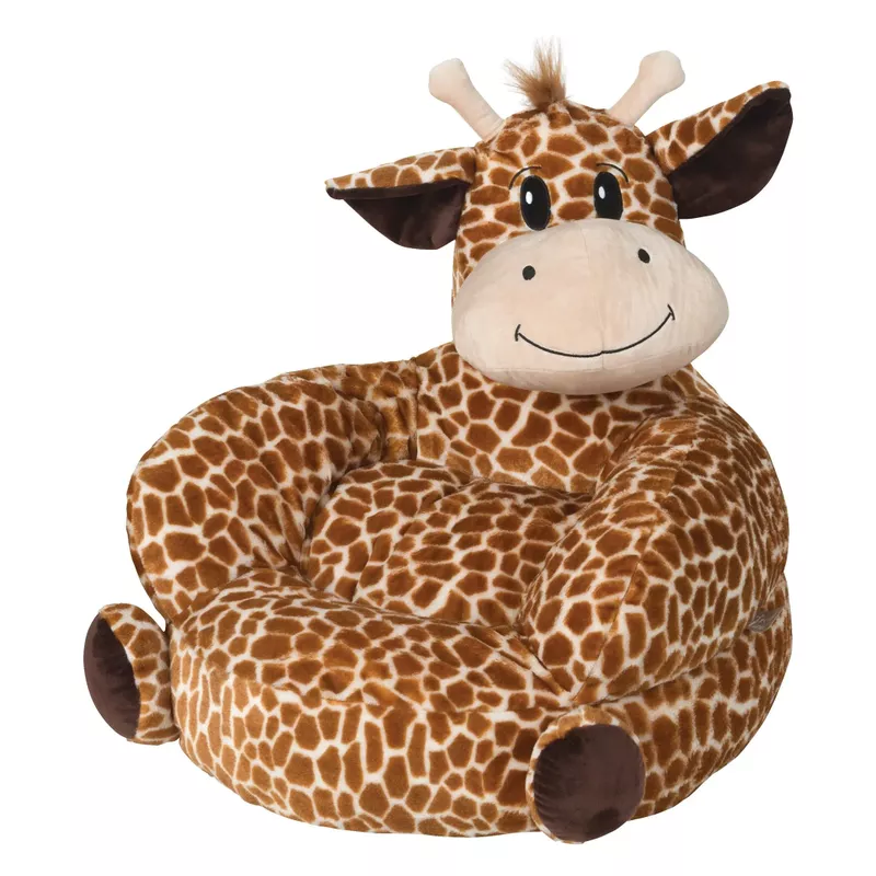 Trend Lab Children's Plush Giraffe Character Chair - Brown