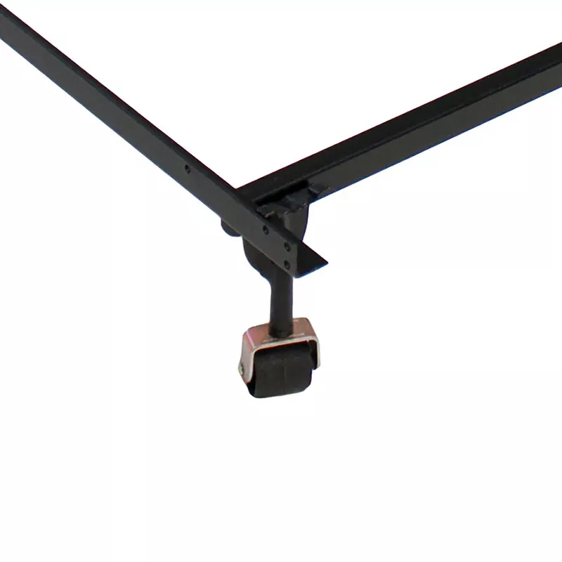 Industrial Metal Adjustable Queen/King Bed Frame in Black