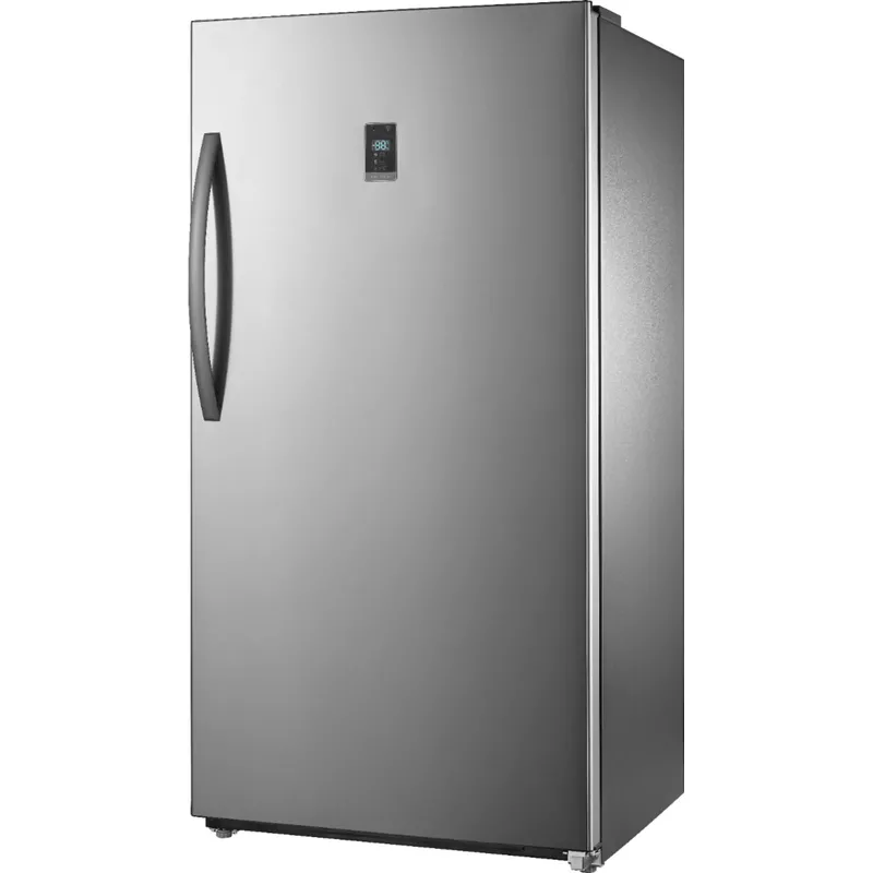 Insignia™ - 17 Cu. Ft. Garage Ready Convertible Upright Freezer with ENERGY STAR Certification - Stainless Steel