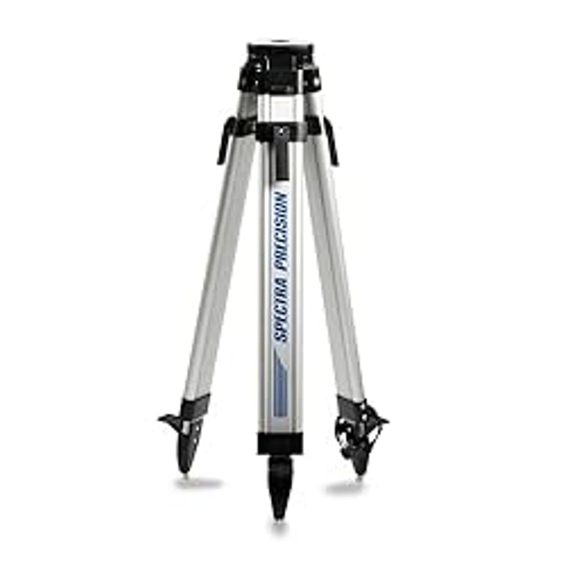 Spectra Precision Q104025 Flat Head, System Case Length Medium Duty Aluminum Tripod for Rotary Laser Levels and Grade Lasers