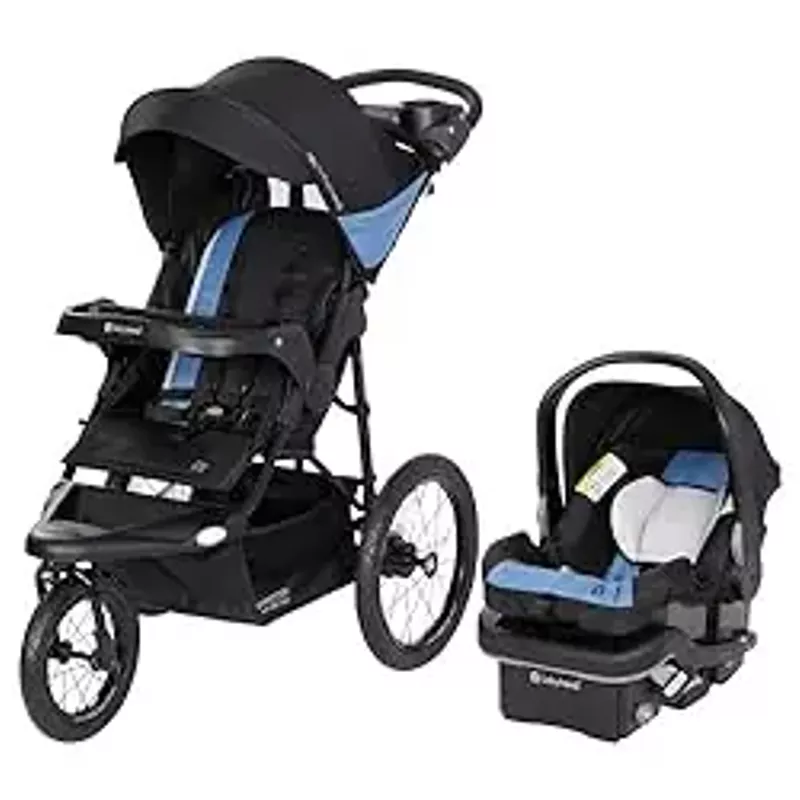 Baby Trend Expedition® Zero Flat Jogger Travel System with LED Lights, Dash Blue
