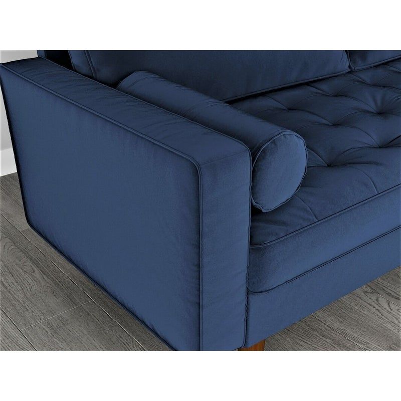 US Pride Mac Living Room Set-Loveseat and Sofa - Prussian blue