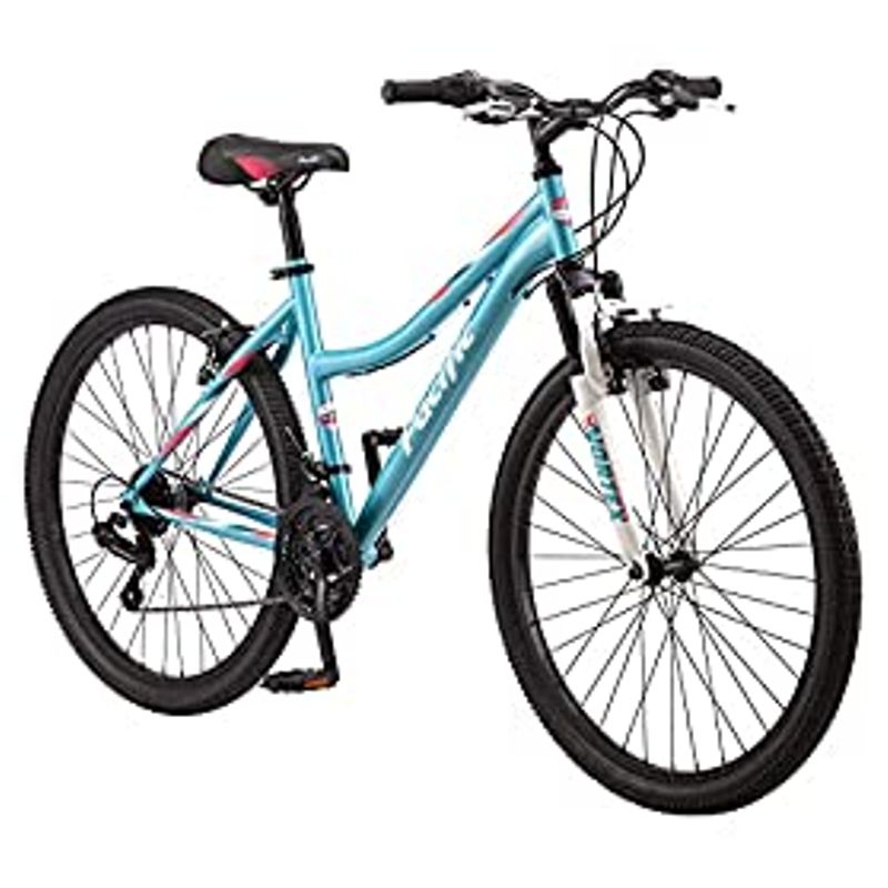 Pacific Cavern Youth/Adult Mountain Bike, 7 and 21 Speed Twist Shifter Options, 12-17.5-Inch Steel Frame, Multiple Colors