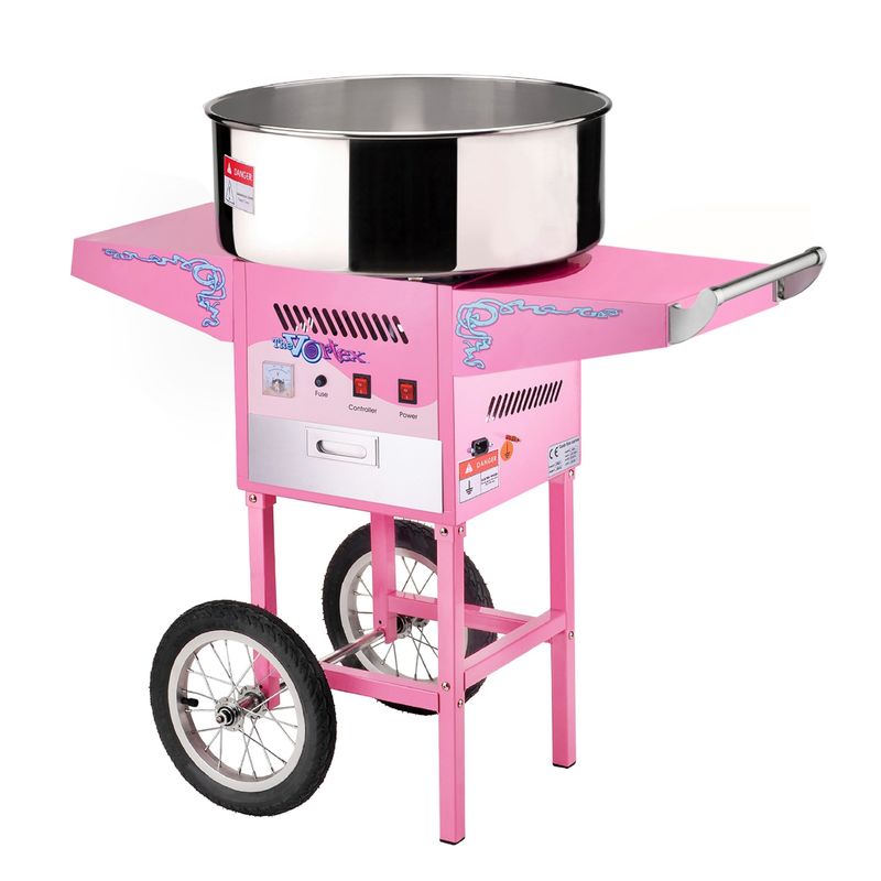 Great Northern Popcorn Commercial Cotton Candy Machine Floss Maker With Cart