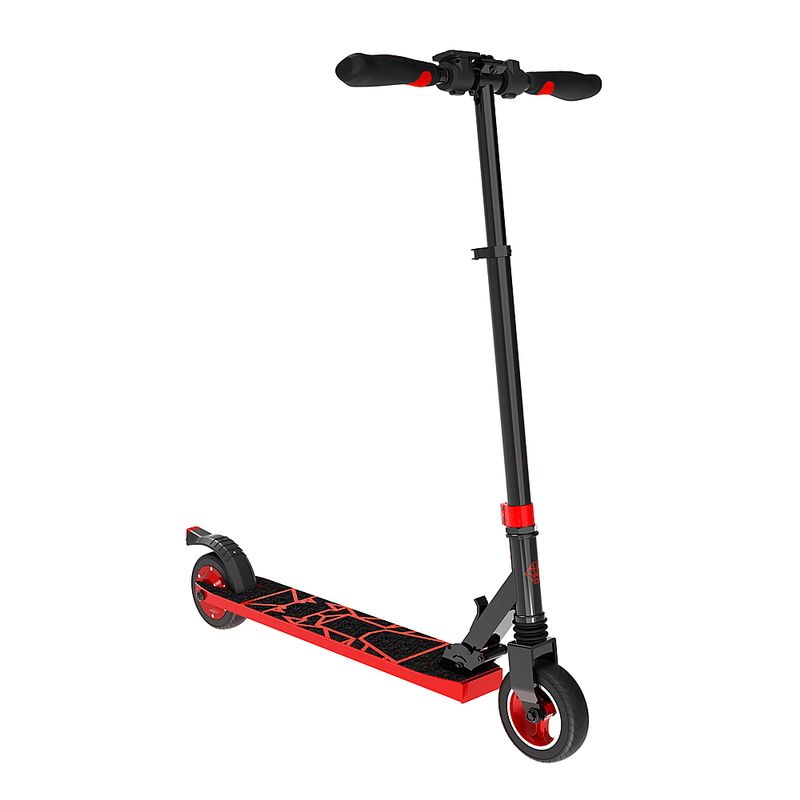 Left Zoom. Swagtron - Swagger Foldable Electric Scooter w/7.9 Mi Max Operating Range & 15.5 mph Max Speed - Red