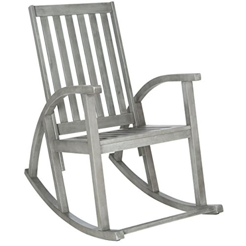 Safavieh Outdoor Collection Clayton Rocking Chair, Grey Wash
