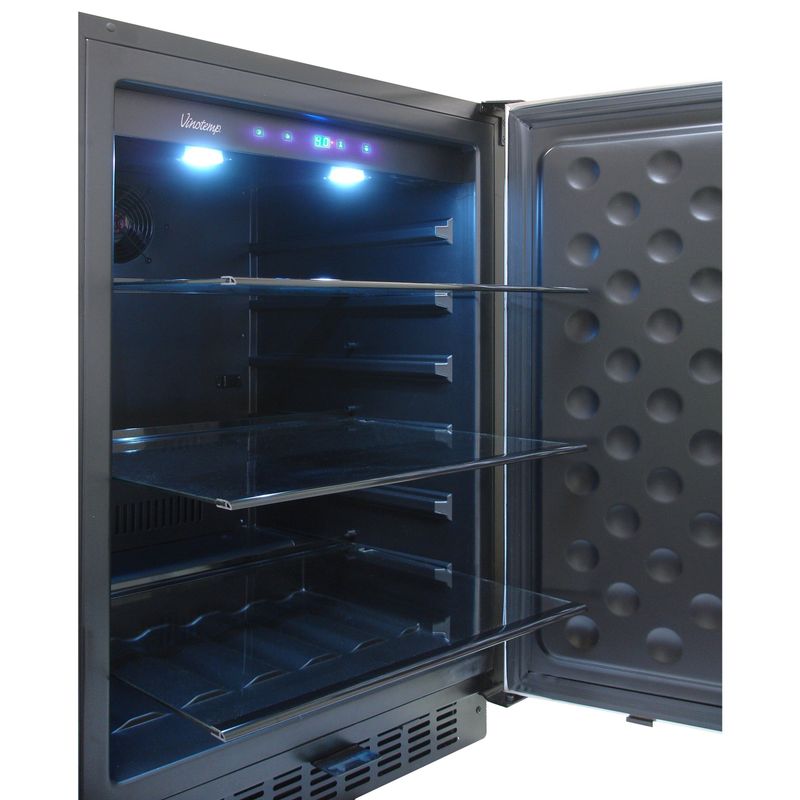 5.12 Cubic Foot Outdoor Refrigerator - Black/Stainless