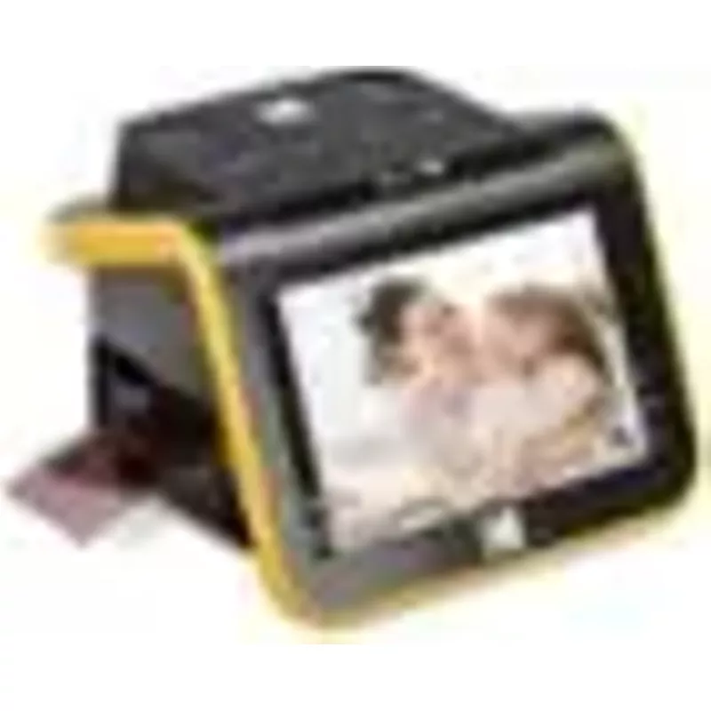 Kodak - Film & Slide Scanner, 5” LCD Screen, Portable Photo Viewer Convert Old Film Negatives & Slides to JPEG Digital Photos - Black
