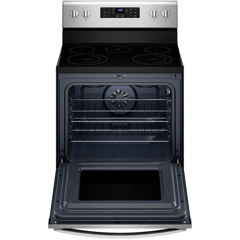 Alt View Zoom 14. Whirlpool - 5.3 Cu. Ft. Freestanding Electric Convection Range with Air Fry - Stainless steel