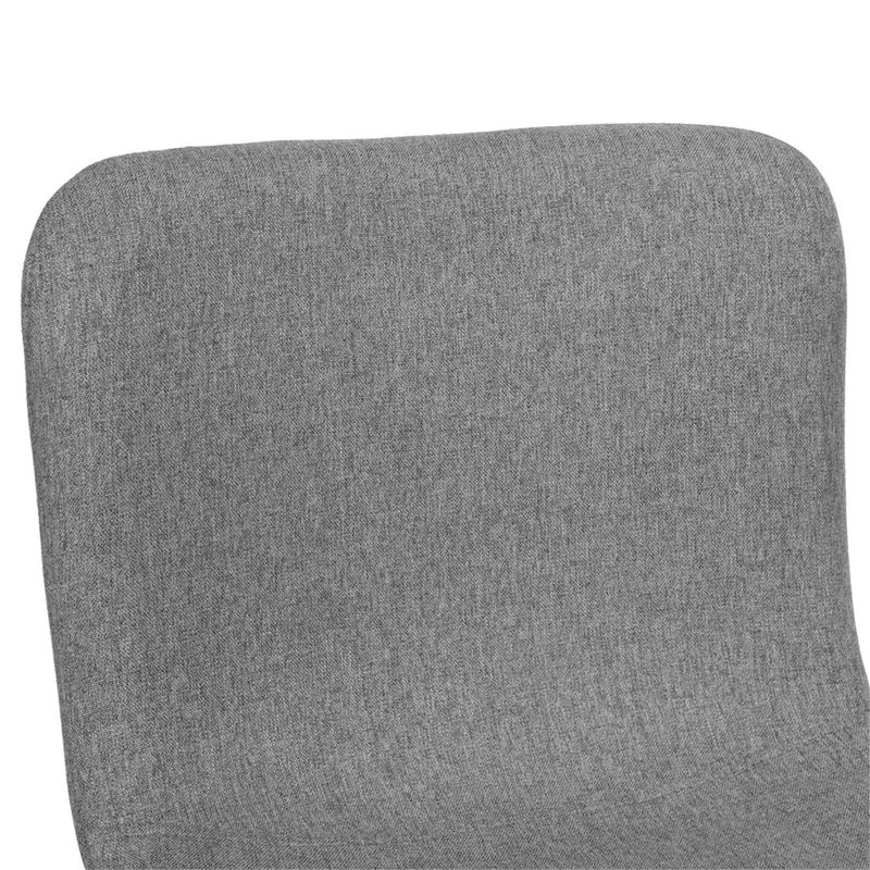 Furniture R Mid-Century Modern Upholstered Bar Stool (Set of 2) - Set of 2 - Dark Grey