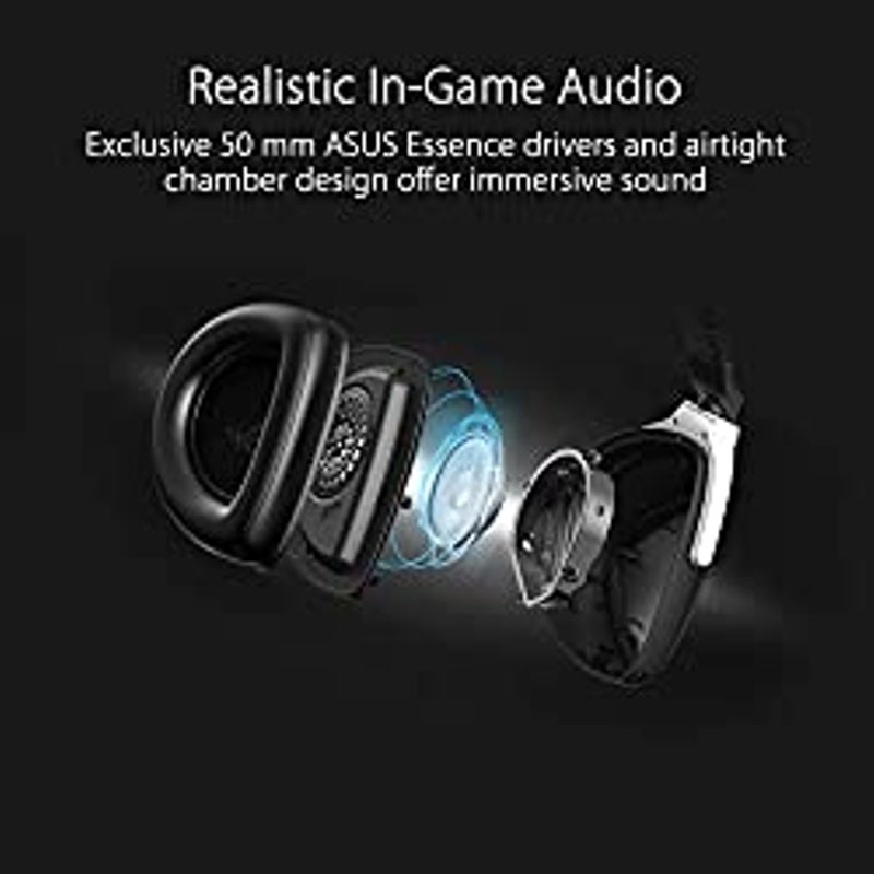 ASUS ROG Delta S Wireless Gaming Headset (AI Beamforming Mic, 7.1 Surround Sound, 50mm Drivers, Lightweight, Low-Latency, 2.4GHz,...