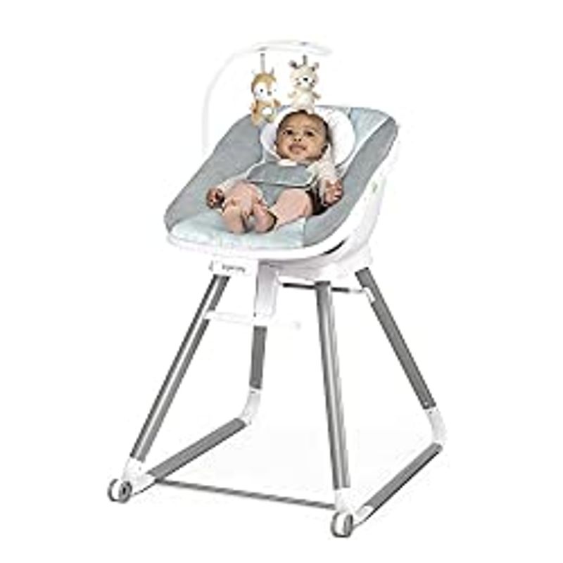 Ingenuity Beanstalk Baby to Big Kid 6-in-1 High Chair Converts from Soothing Infant Seat to Dining Booster Seat and more, Newborn to 5...