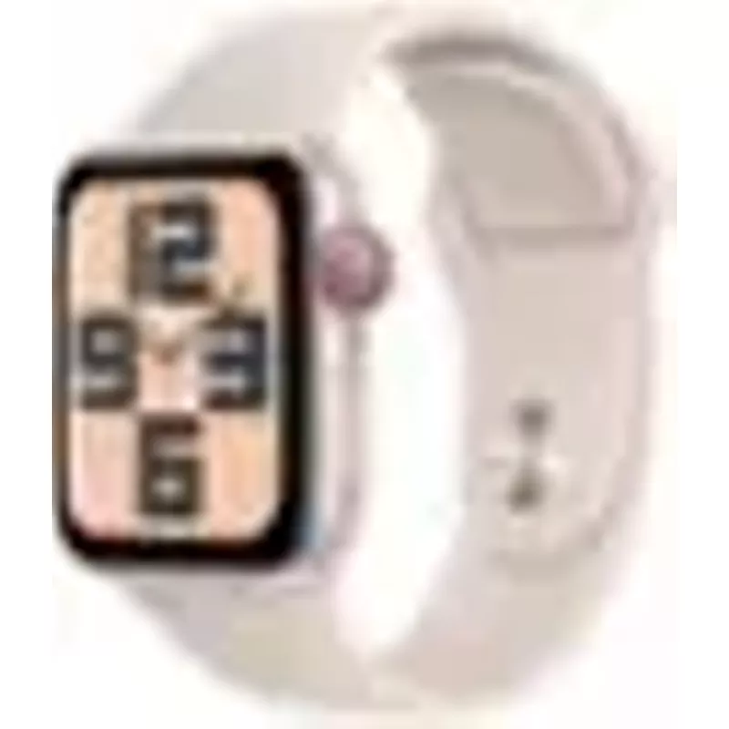 Apple Watch SE (GPS + Cellular) 40mm Starlight Aluminum Case with Starlight Sport Band - S/M - Starlight