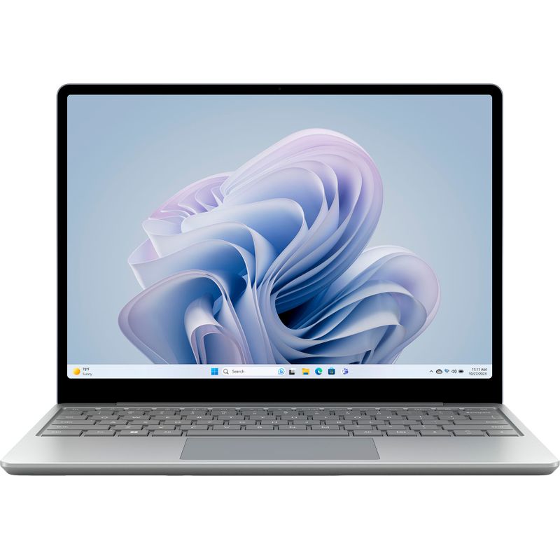 Front Zoom. Microsoft - Surface Laptop Go 3 12.4" Touch-Screen - Intel Core i5 with 8GB Memory - 256GB SSD (Latest Model) - Platinum