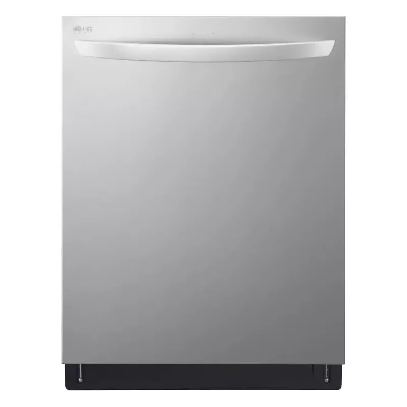LG - 24" Top Control Smart Built-In Stainless Steel Tub Dishwasher with 3rd Rack, QuadWash and 46dba - Stainless Steel