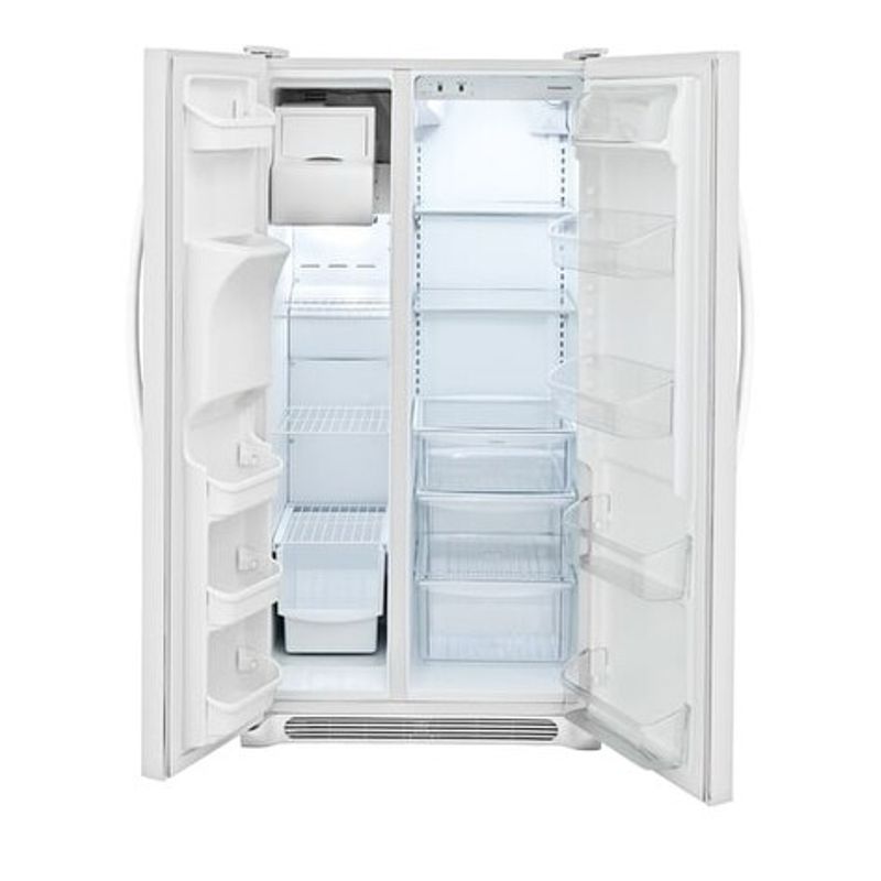 Frigidaire 22.1 Cu. Ft. Side-by-Side Refrigerator - White - Ice Maker - Side by Side