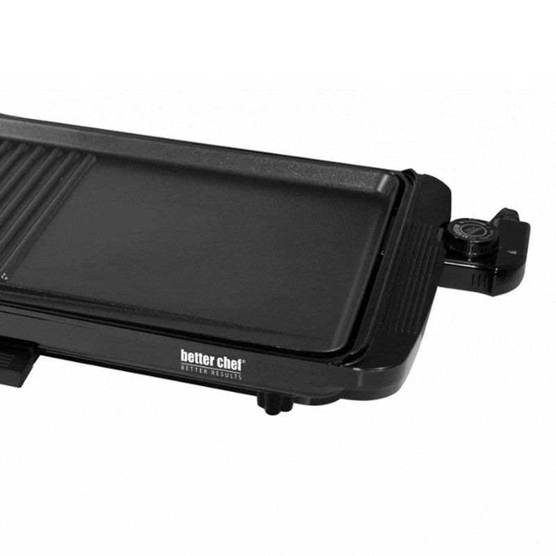 Better Chef 2 in 1 Family Size Electric Counter Top Grill/Griddle - 2 in 1 - Black - 2 in 1