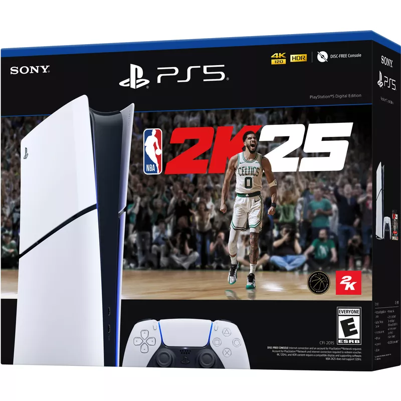 Sony - PlayStation 5 Slim Console Digital Edition - NBA 2K25 Bundle - Black