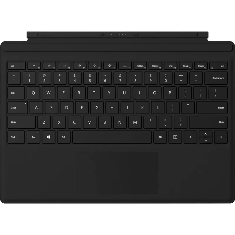 Microsoft - Surface Pro Signature Type Cover for Pro 3, Pro 4, Pro 5, Pro 6, Pro 7, Pro 7+ - Black