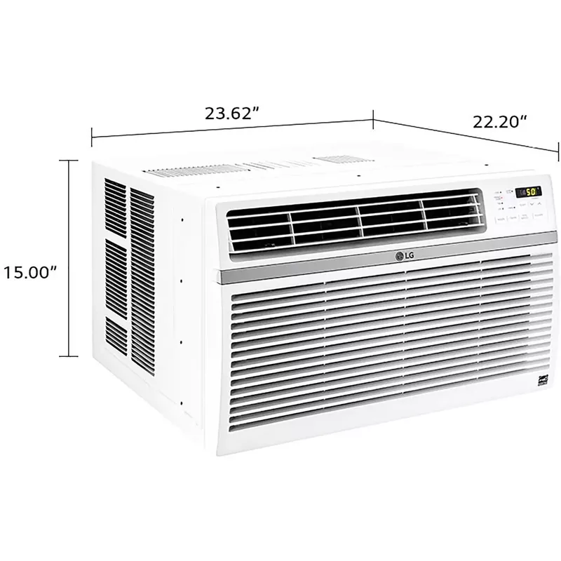 LG - 12,000 BTU 115V Window-Mounted Air Conditioner with Remote Control