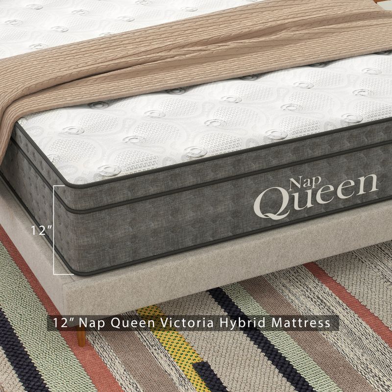 Nap Queen Victoria 12" Cooling Gel Hybrid Mattress - Queen