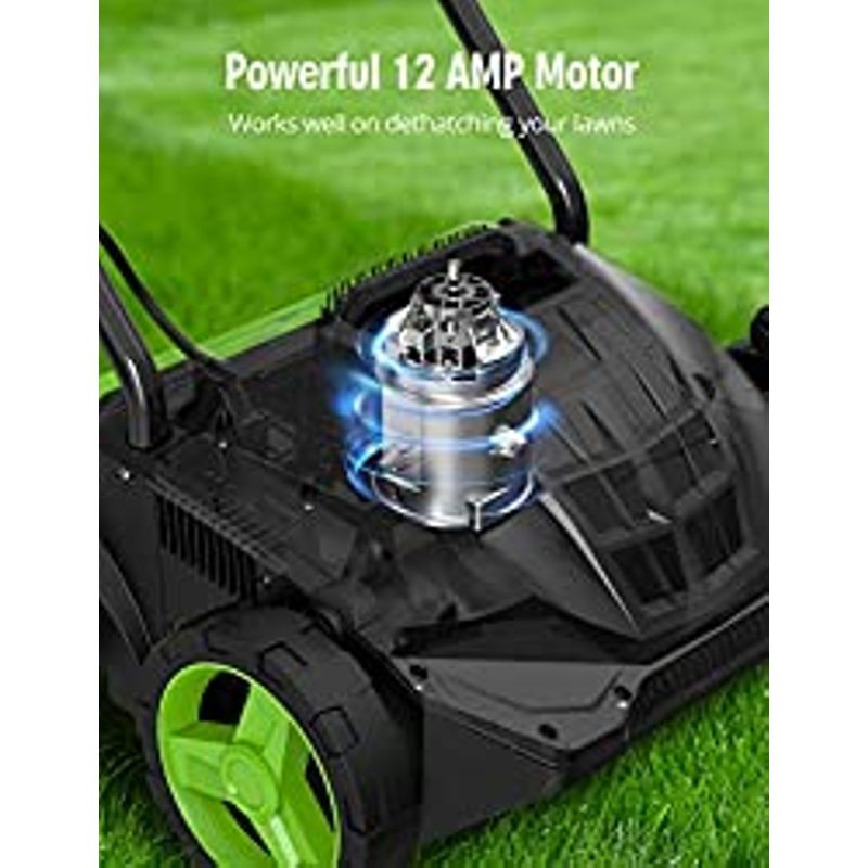 Rent to own SWIPESMITH 13Inch 12 Amp Electric Dethatcher Scarifier, 2