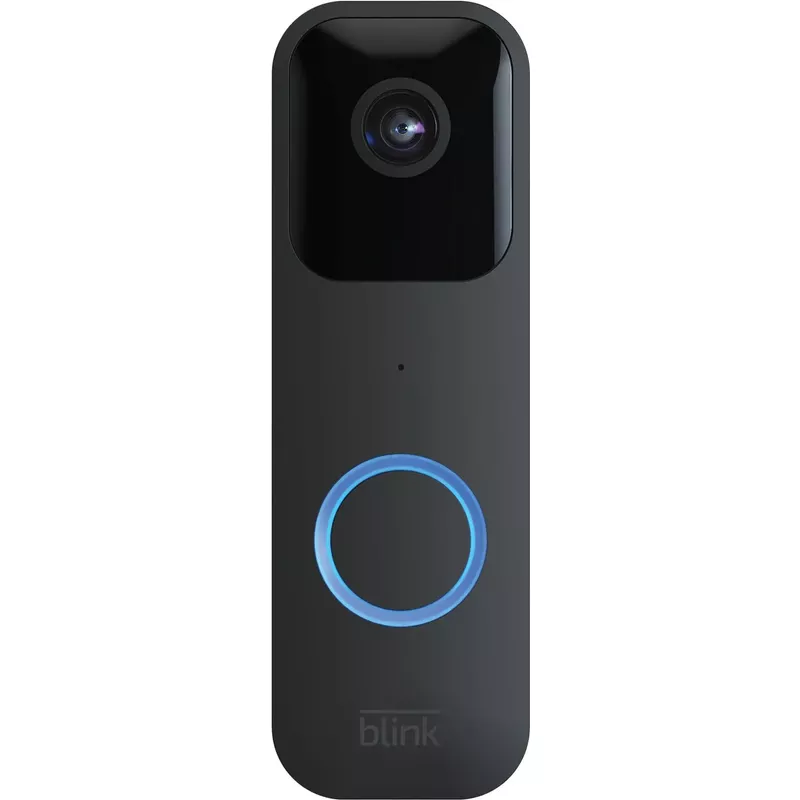 Blink - Smart Wifi Video Doorbell – Wired/Battery Operated with Sync Module 2 - Black