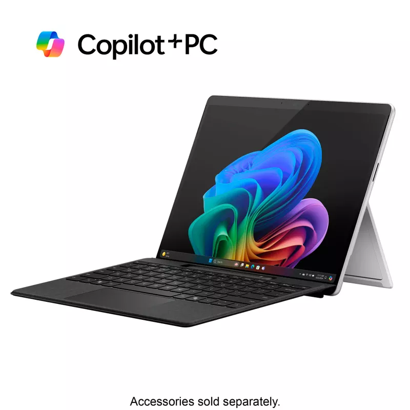 Microsoft - Surface Pro - Copilot+ PC - 13” - Snapdragon X Plus - 16GB Memory - 256GB SSD - Device Only (11th Edition) - Platinum