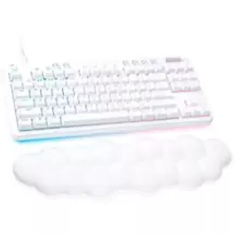 Logitech - G713 Aurora Collection TKL Wired Mechanical Tactile Switch Gaming Keyboard for PC/Mac with Palm Rest Included - White Mist