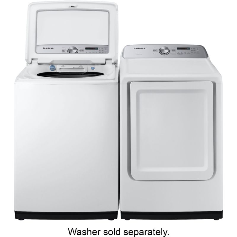 Alt View Zoom 25. Samsung - 7.4 Cu. Ft. Gas Dryer with 10 Cycles and Sensor Dry - White