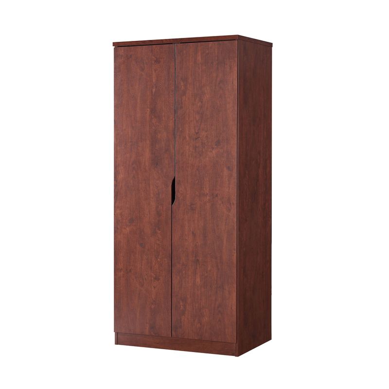Furniture of America Vidal Modern 2-door Wardrobe Armoire - White Oak