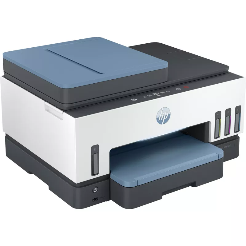 HP - Smart Tank 7602 Wireless All-In-One Supertank Inkjet Printer with up to 2 Years of Ink Included - Dark Surf Blue