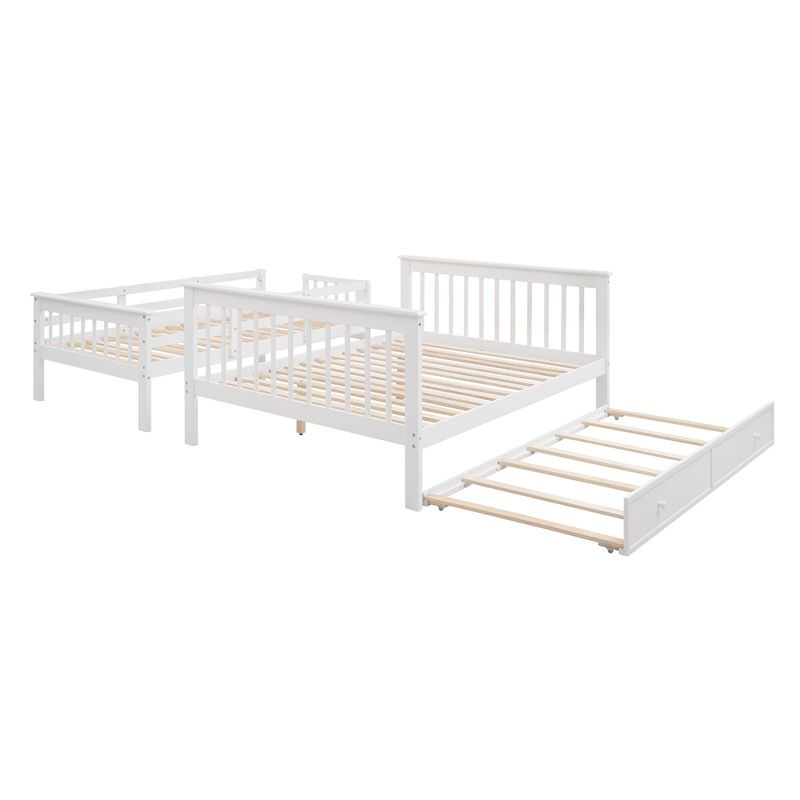 Rent to own Stairway Twin-Over-Full Bunk Bed with Twin size Trundle ...