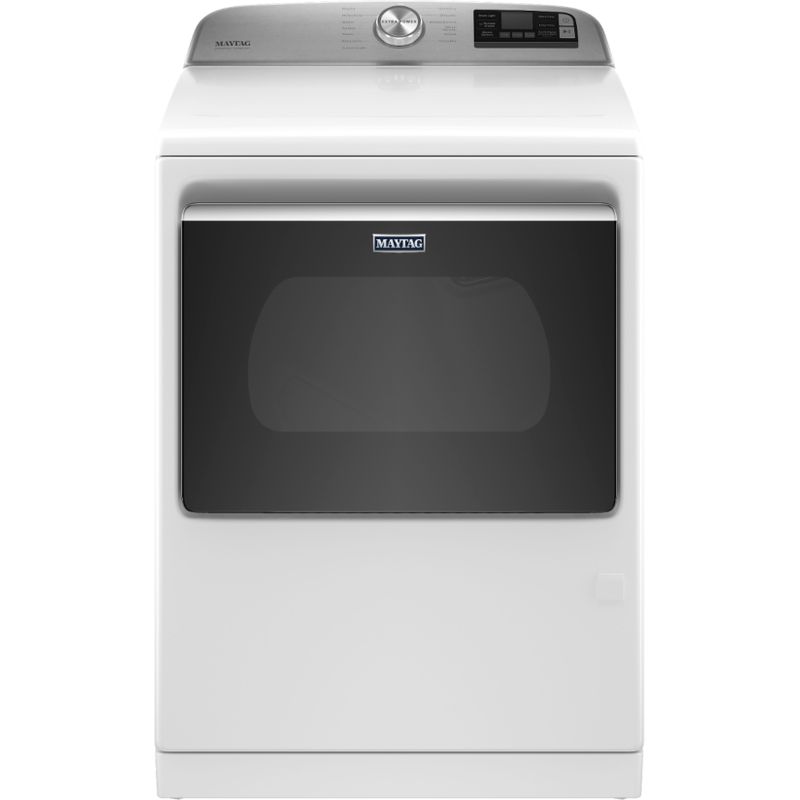 Front Zoom. Maytag - 7.4 Cu. Ft. Smart Gas Dryer with Steam and Extra Power Button - White