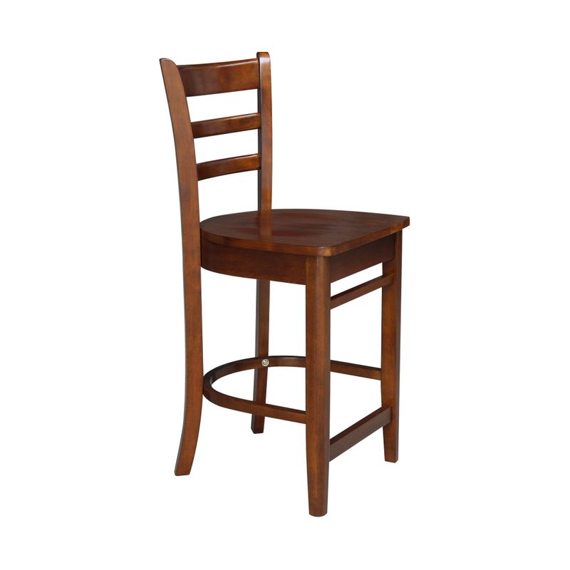 Emily Solid Wood Stool - Cinnamon/Espresso - Counter height