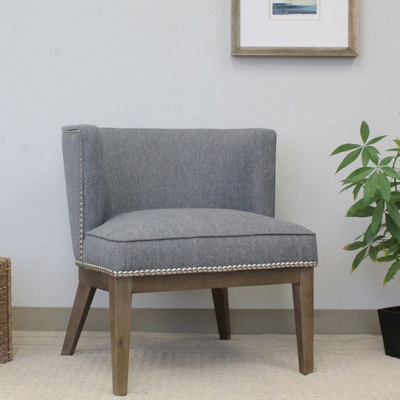 The Gray Barn Sandstone Driftwood Accent Chair - Dark Grey