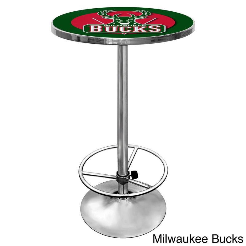 NBA Chrome Pub Table - Milwaukee Bucks NBA Chrome Pub Table
